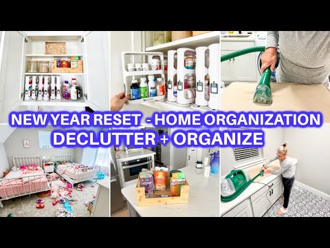 NEW! DECLUTTER + ORGANIZE + CLEAN WITH ME | CLEANING MOTIVATION | NEW YEAR RESET | JAMIE'S JOURNEY