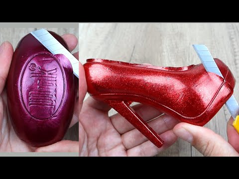 Relaxing Soap Cutting ASMR. Satisfying Soap and lipstick cutting. Corte de jabón - 971