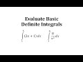 Definite Integrals and Antiderivatives
