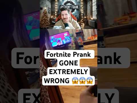 Pt 1: 🤬 OMG HE BROKE THE TV… PRANK GONE WRONG. Wait till you see how he got me back #rage #fortnite