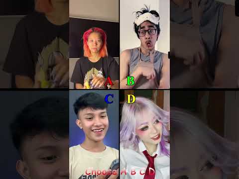 Who do you like best? #shorts #reaction #ABCD #ytshortsvideo #reaction #ytshorts #ChooseABCD #p225
