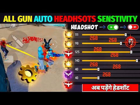 Free Fire Auto Headshot Trick 2025 Sensitivity | 2gb, 4gb, 6gb Ram Headshot Sensitivity Setting ~