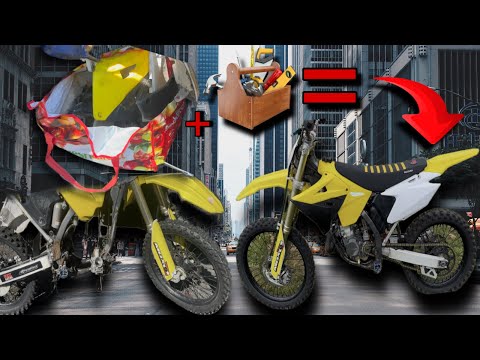 REBUILT AN RM125 DIRTBIKE FROM A BAG OF PARTS!