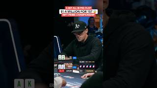 5-Bet ALL IN with $1.4 Million for 1st at WPT Prime Championship #wpt #poker #shorts