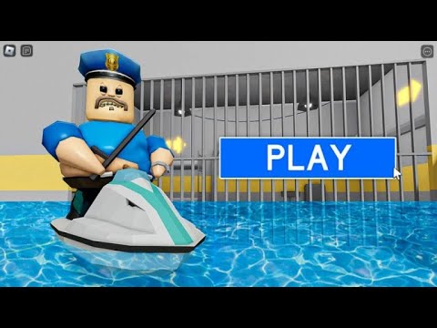 🌊WATER BARRY'S PRISON RUN! (Obby) #roblox #scaryobby