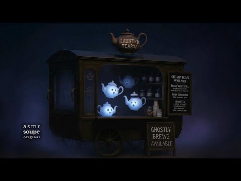 여름특집 ASMR 밤에만 열리는 유령의 찻주전자 마차👻오르골 음악과 소리들 Haunted Teapot Ambience & Music Box