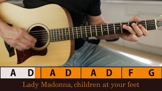 LADY MADONNA  – The Beatles | Guitar & Vocals (Play-Along)