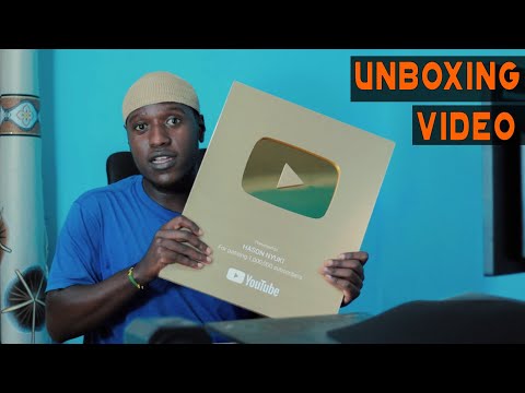 Unboxing My YouTube Gold Play Button - YouTube Creator Awards