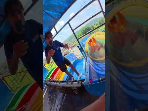 Bela ciao playground parkour waterslides chasing balloon pov