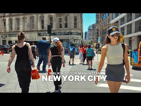 New York Manhattan Summer Walk, Little Italy, Nolita, Lafayette Street, SoHo, Broadway, 8th Avenue
