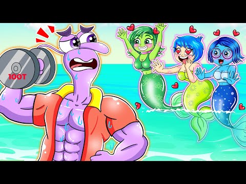 Who Will Choose FEAR!? Fear Vs Cute Mermaids - All Clips From The Movie - Inside Out 2 Animation