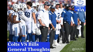 INDIANAPOLIS COLTS VS BUFFALO BILLS GENERAL THOUGHTS