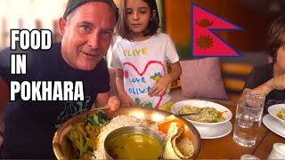 SWISS Family Tries The National Dish Dahl Bath ( दाल भाट ) In POKHARA, NEPAL 🇳🇵