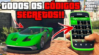TODOS OS CÓDIGOS SECRETOS DO GTA 5