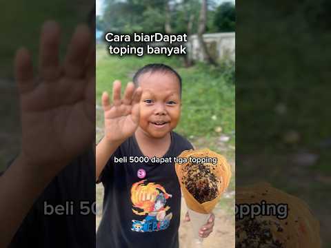 Cara biar di kasih banyak toping crepes