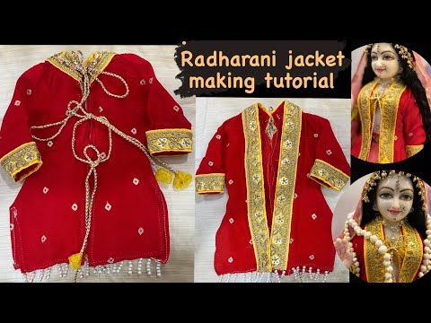 Radharani jacket making tutorial | राधारानी के जैकेट कुर्ता कैसे बनाए