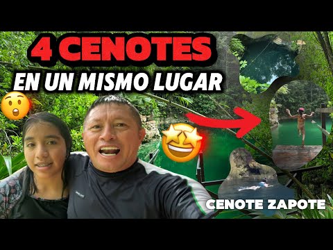 CENOTE ZAPOTE🛖✅ | 4 CENOTES en un MISMO LUGAR😱| RUTA DE LOS CENOTES🇲🇽