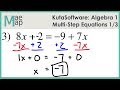 Solving Multi-Step Equations with KutaSoftware