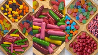 Filling platter with sweets