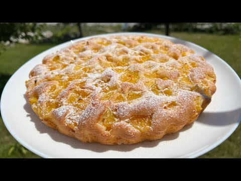 Torta morbida alle 🍑 La famosa ricetta italiana della nonna 😱😱😱
