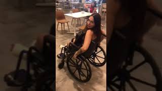 Wheelchair in ikea super sexy Polina