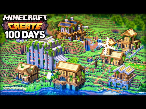 I Survived 100 Days with Create Mod in Hardcore Minecraft!