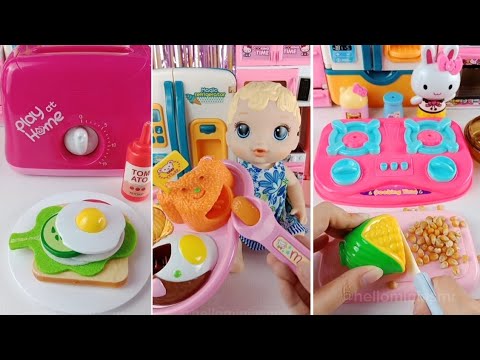 Compilation satisfying with unboxing mini kitchen set ASMR part 39