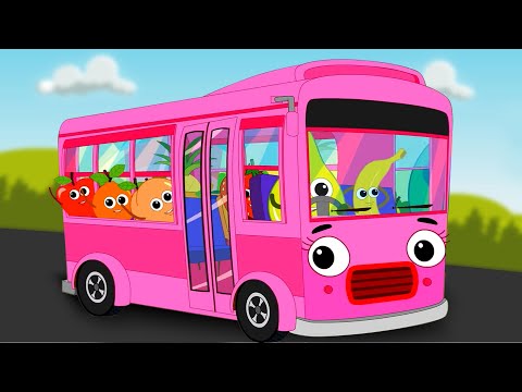 Wheels On The Bus Go Round And Round, Nursery Rhymes And Baby Songs