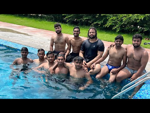 "Swimming time with brothers"..!!