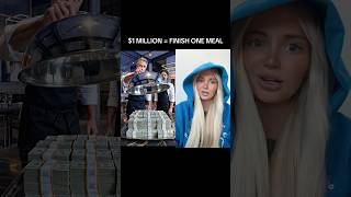 $1 MILLION = FINISH ONE MEAL #food #viral #asmr #ai #duet #challenge creator: theaiart1