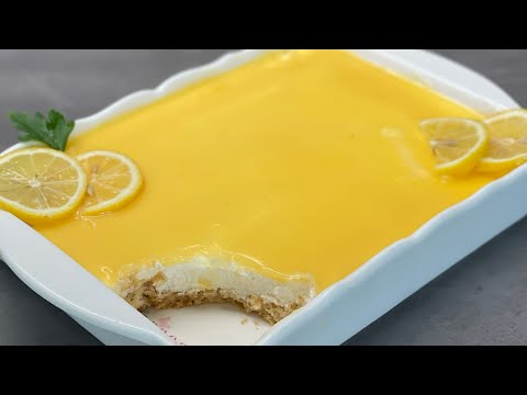 EVDE LİMON VARSA YAPMALISIN ‼️Fırın Yok Pratik Pasta 🧁