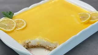 EVDE LİMON VARSA YAPMALISIN ‼️Fırın Yok Pratik Pasta 🧁