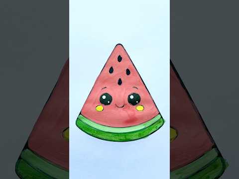 Watermelon ๐ ๐ฆ๐, Art for kids #colors #art #drawing #cute #fruit #watermelon # #coloring #artist