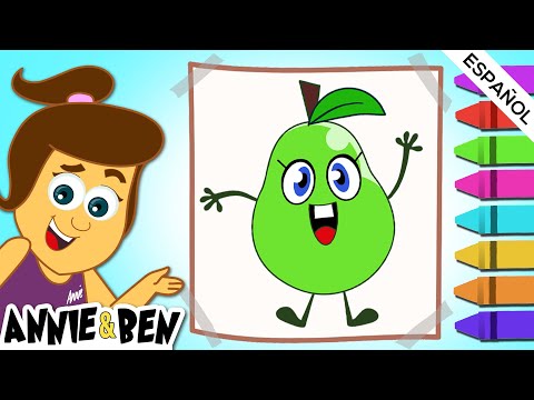 ¡Pinta las Frutas con Mango! Aprende Frutas y Colores para niños | Annie y Ben