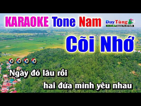 Karaoke || Cõi Nhớ – Tone Nam || Nhạc Sống Duy Tùng