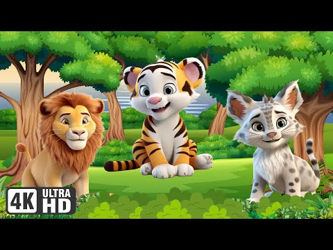 Beautiful Animal Moments - Lion, Tiger, Lynx, Monkey, Elephant - Animal Sounds