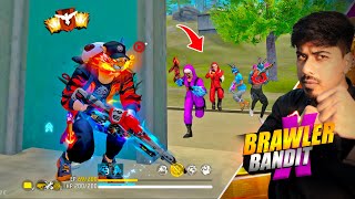 FREEFIRE🔥" Brawler X Bandit " Solo vs Squad VSK94 + AWM 🤯 24 Kills But - Garena free fire #freefire