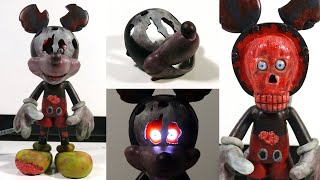 I made JAKE with LED eyes and removable mask, with clay | Five Nights At Treasure Island