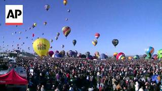 YouTube video thumbnail: Hot Air Balloon Downed in New Mexico After Becoming Caught in Power Lines