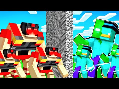 1,000 Invictor VS 1,000 Xturbo (Batalla de Mobs en Minecraft)