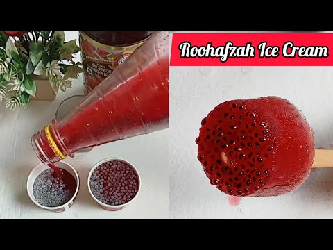 New way to make Roohafzah Ice Cream | नए तरीके की रूहफ्जा आइसक्रीम | How to make Roohafzah Ice Cream