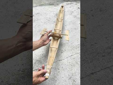 Làm Thuyền Độc Mộc Mini từ Tre | Mini Bamboo Dugout Canoe #duduky #shortvideo #boat #trochoi #thuyền