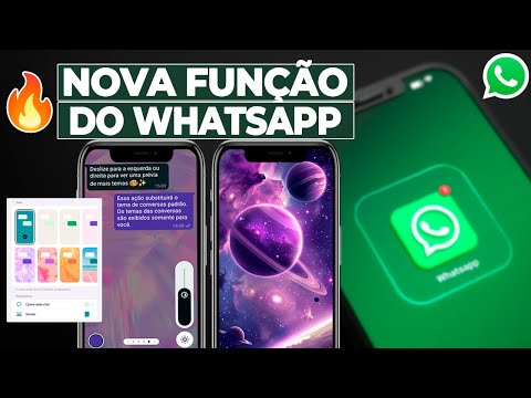 COMO MUDAR TEMA DAS CONVERSAS DO WHATSAPP | NOVA FUNÇÃO 2025!