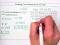 Calculating Diameter and Circumference