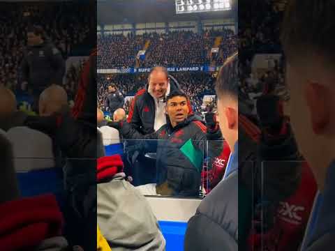 Chelsea fans like to sit down at games & couldn’t see past Casemiro 🥴🤣 #casemiro #fans #funny