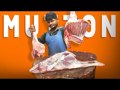 AMAZING FAST MUTTON CUTTING STYLE IN HRB MEAT SHOP | #muttonbiryani #muttoncurry #muttonrecipe