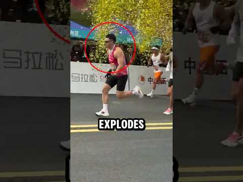 Bro Tried Speedrun a Marathon 🏃💨 #shorts #trackandfield