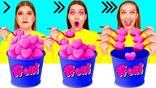 Fast, Medium or Slow Food Challenge | Funny Food Recipes by DaRaDa Challenge