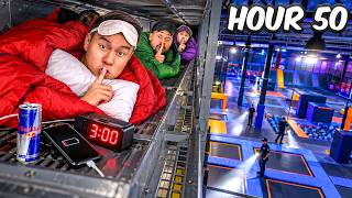 100 Hours Living in A Trampoline Park!