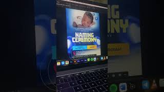 How I Created This Amazing Naming Ceremony Flyer Design in Photoshop - EP 9
